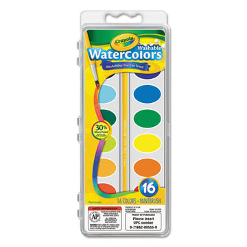 Crayola® Glitter Washable Watercolors, 8 Assorted Glitter Colors, Palette Tray freeshipping - TVN Wholesale